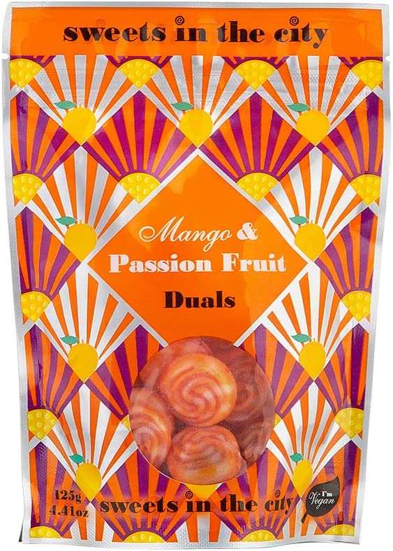 Sweets In The City Mango & Passionfruit Duals 125g RRP £2.75 CLEARANCE XL £1.99 or 2 for £3